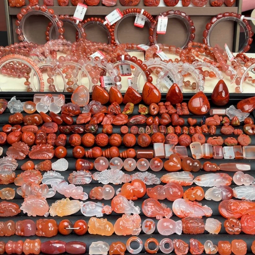 ****D南红玛瑙未镶嵌颈饰10