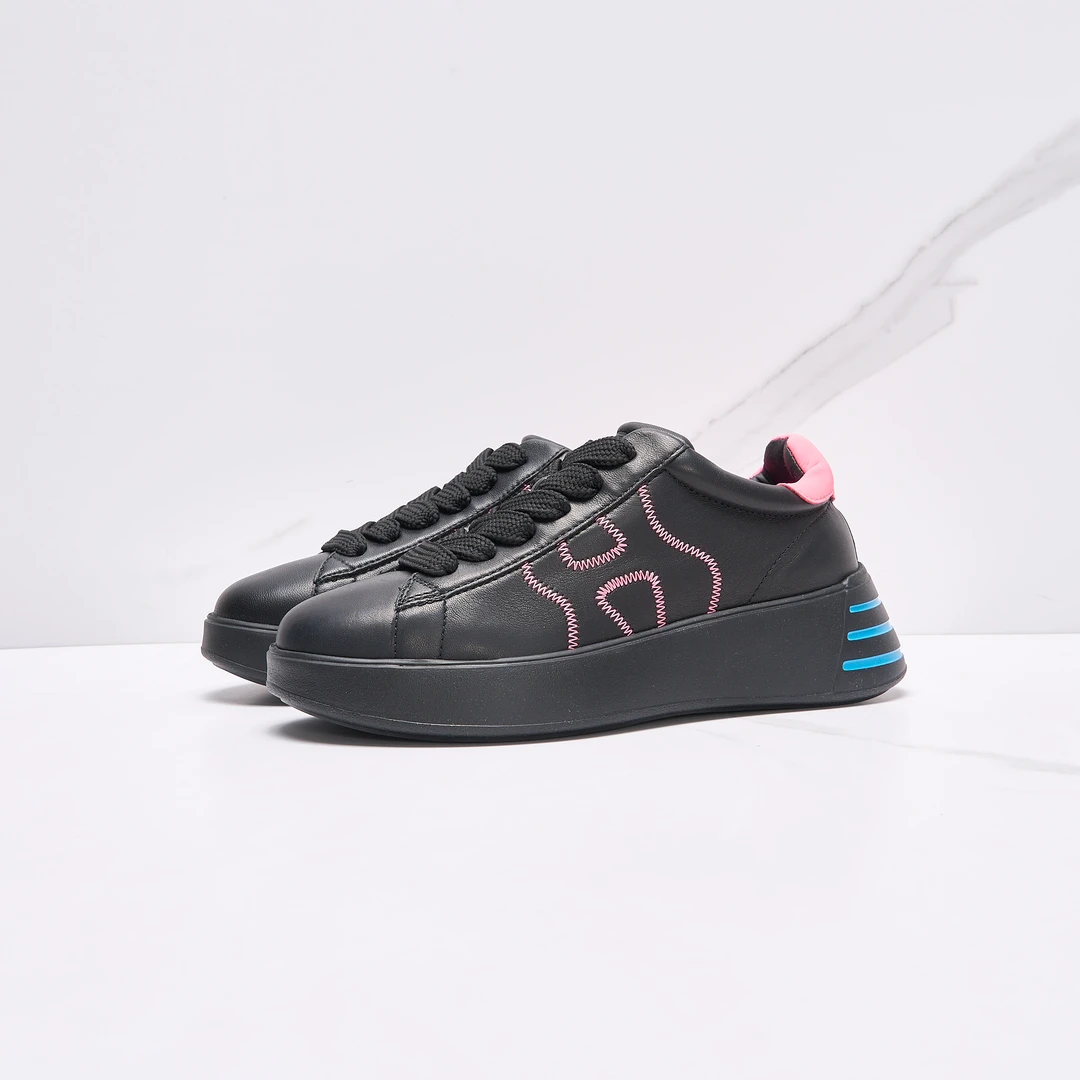 全新未使用/Hogan女士拼色休闲鞋HOGS00010