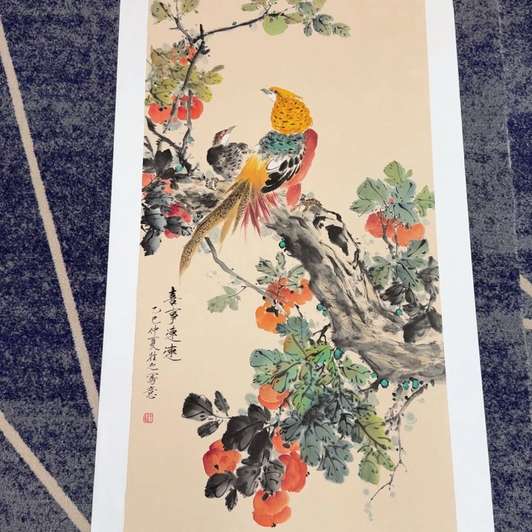 国画国画作品山水花鸟