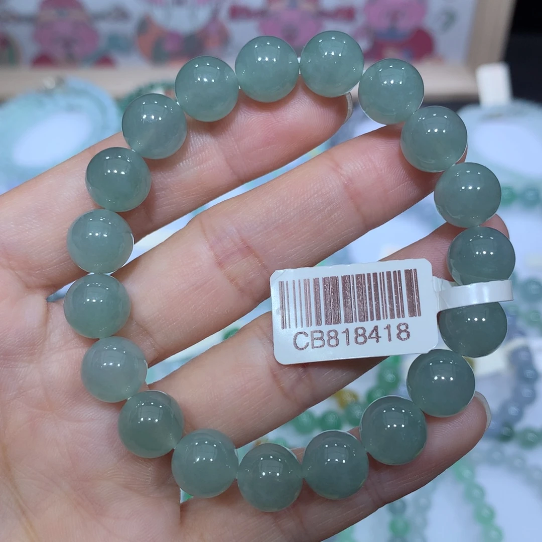 翡翠未镶嵌手链天然