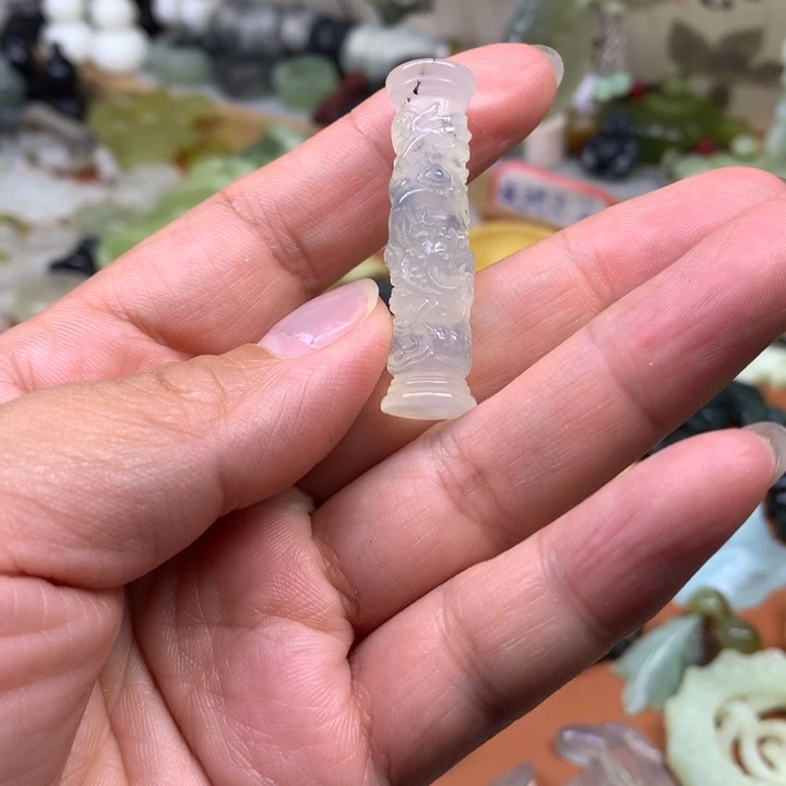 蛇纹石玉合金颈饰