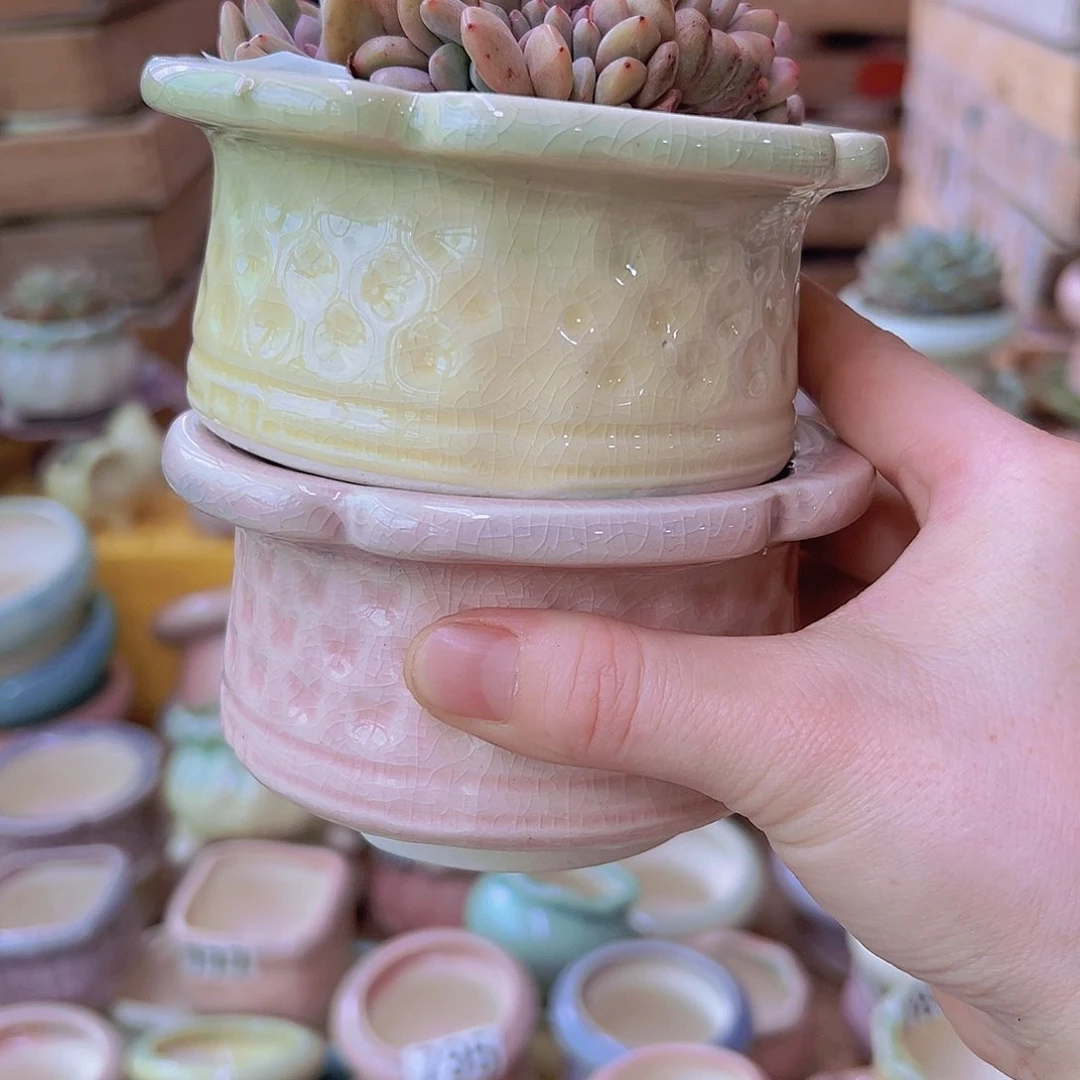 陶瓷花盆当场满12包邮