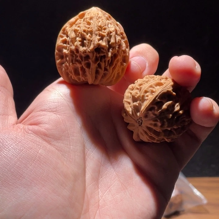 小***锤把件文玩核桃39全品金牛