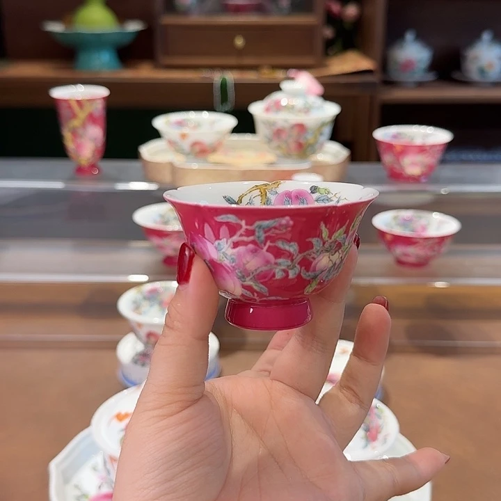 珐琅彩主人杯茶具套装
