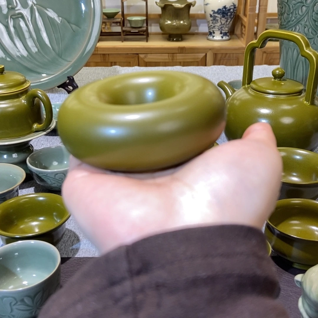 瓷片茶叶末釉甜甜圈福利哈哈哈