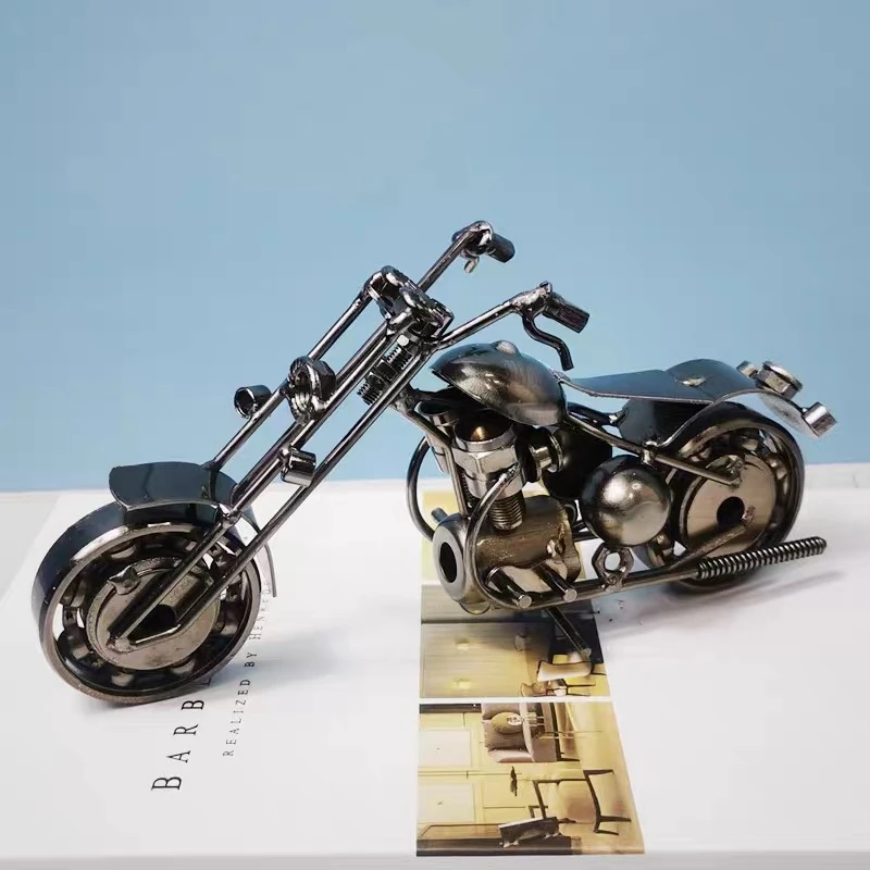 铁艺大摩托车模型创意家居装饰摆件个性金属工艺礼品