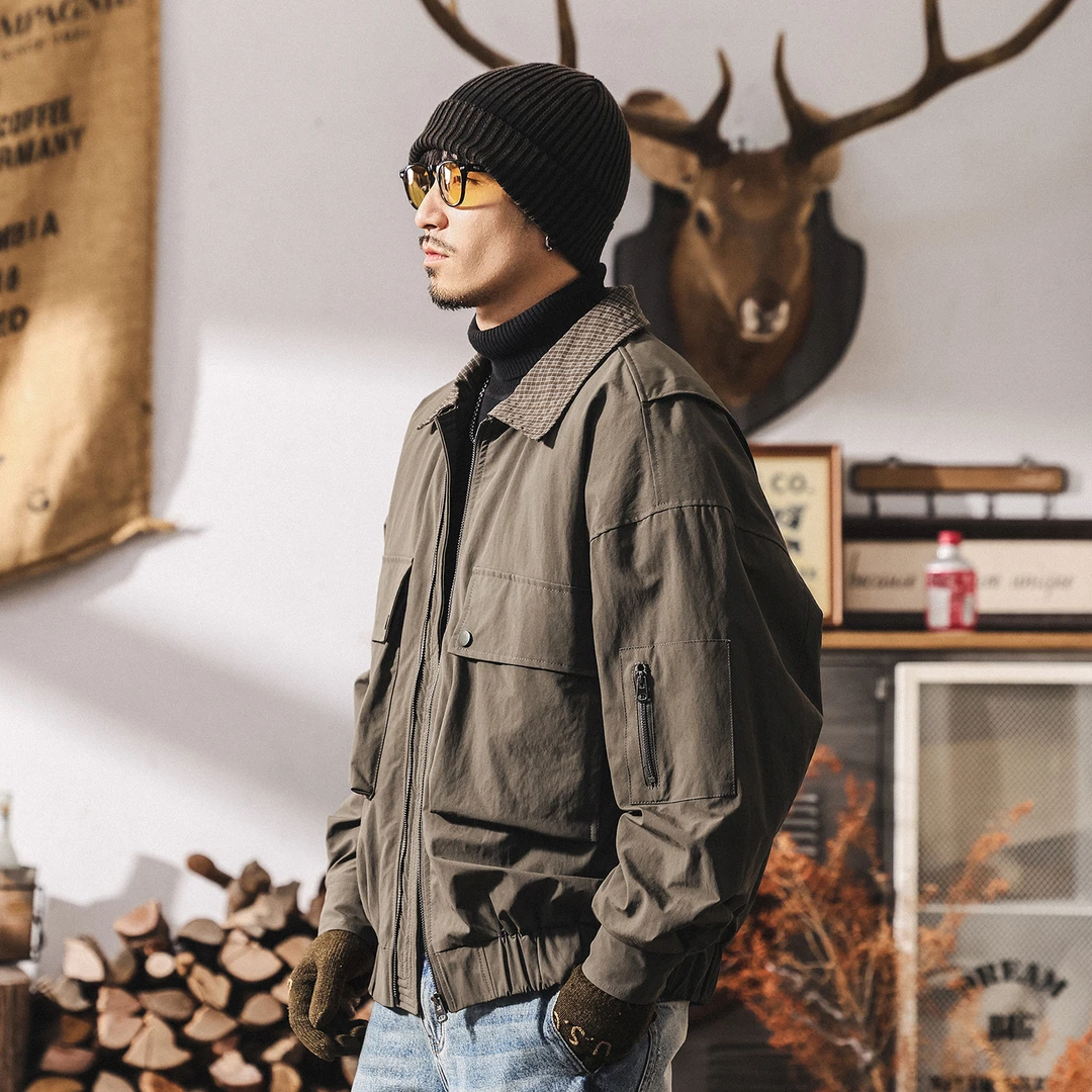 美式复古加厚夹棉工装棉服外套男冬季新款潮牌保暖飞行夹克棉衣男