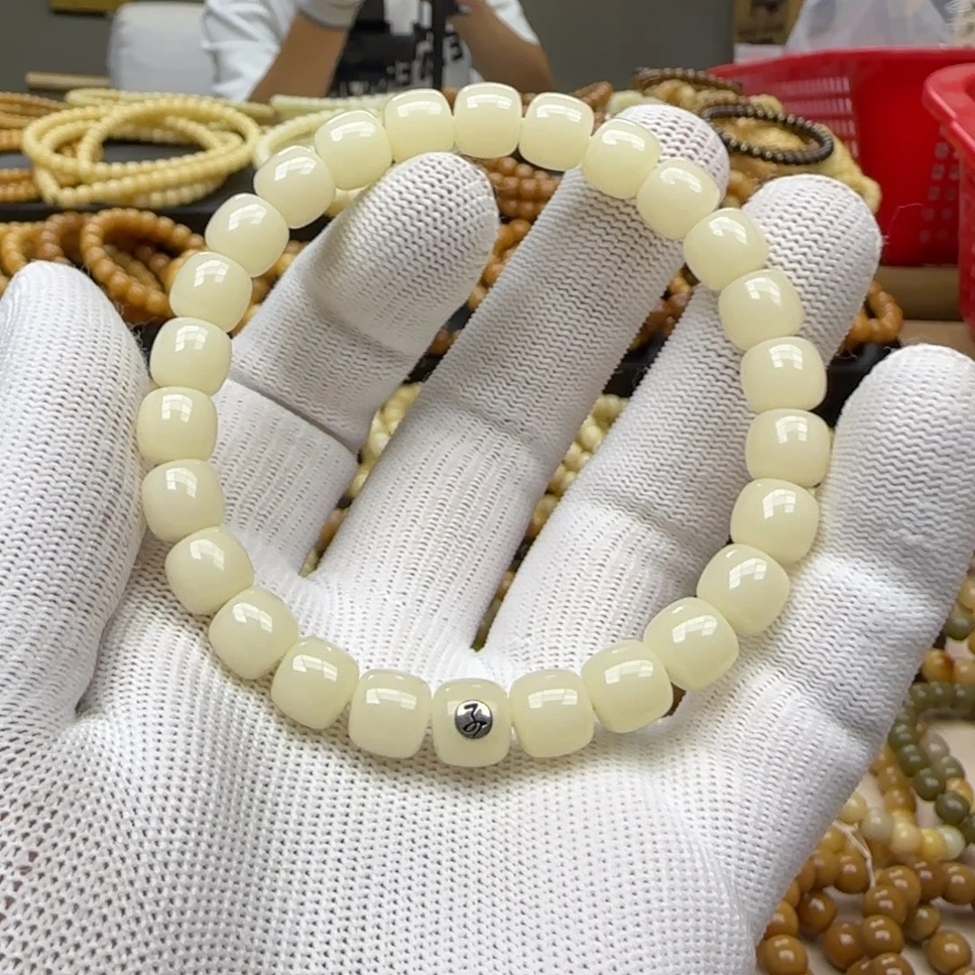 手串菩提根/象牙果8.9 5年 鬼工 霜降