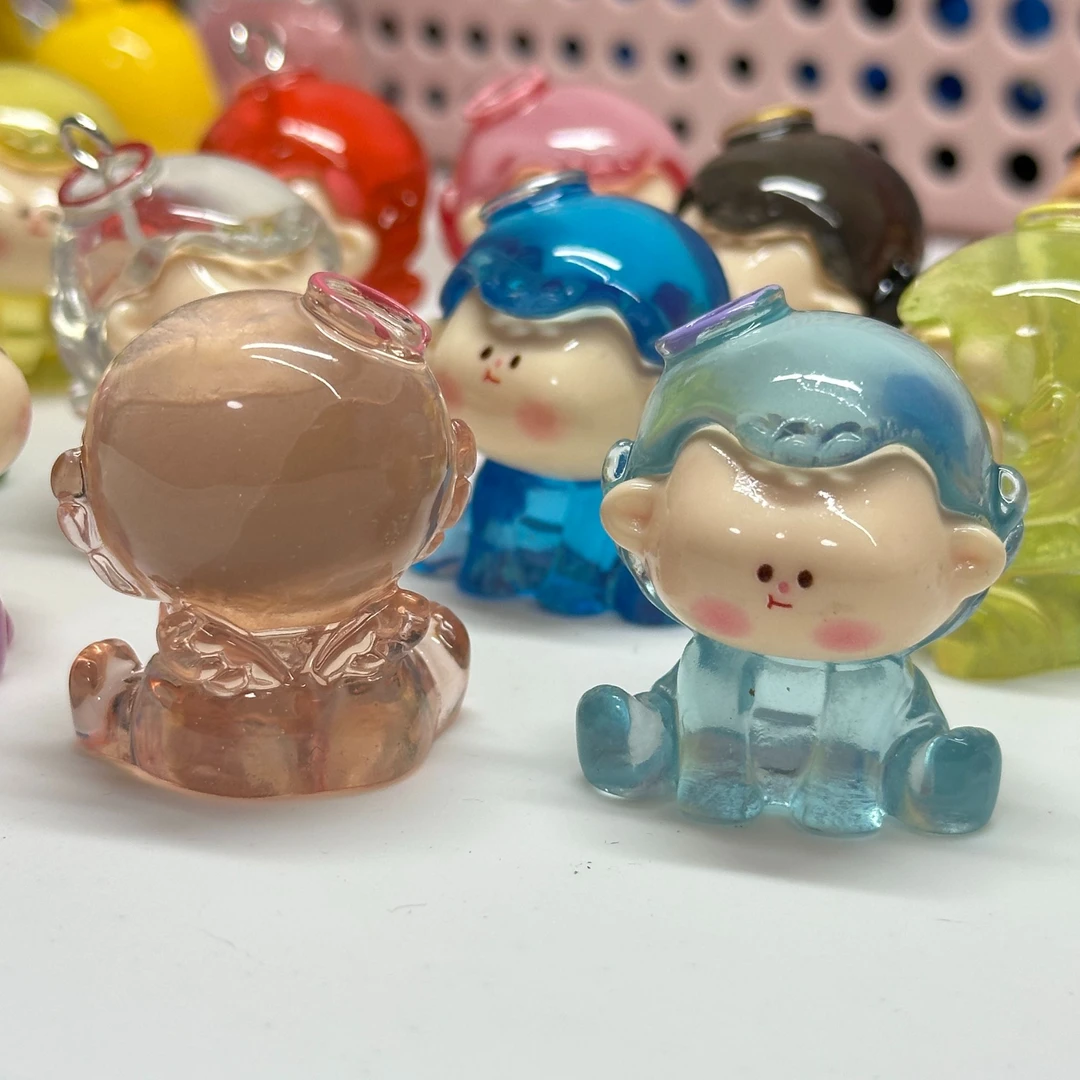 【许愿+对对碰】高透天使创意潮玩DIY手工树脂居家车载摆件
