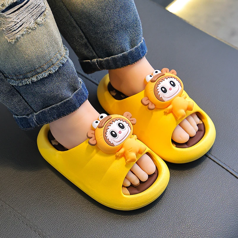 凉拖鞋踩屎感女童男童夏季卡通可爱防滑室内洗澡软底拖鞋宝宝拖鞋