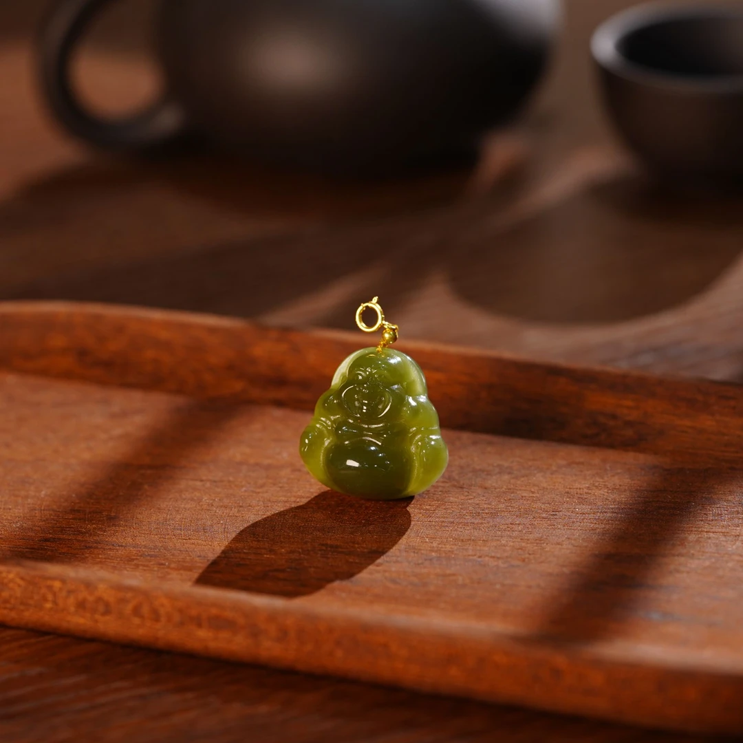 【睿泽赏宝】S925和田玉厚佛公吊坠多样性发一24*24*10 KS0010060