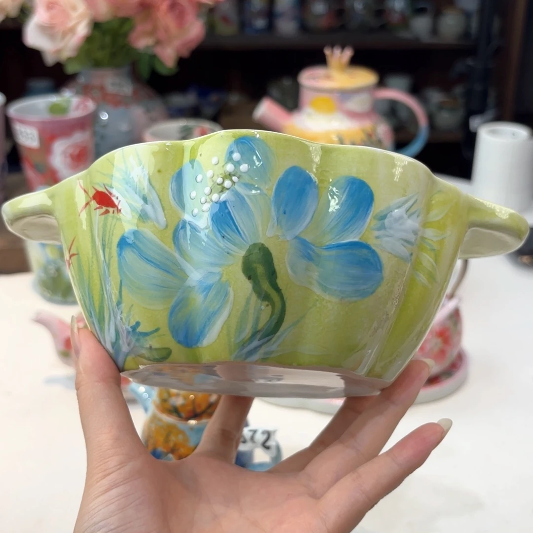 景德镇手绘高温釉下彩陶瓷茶具