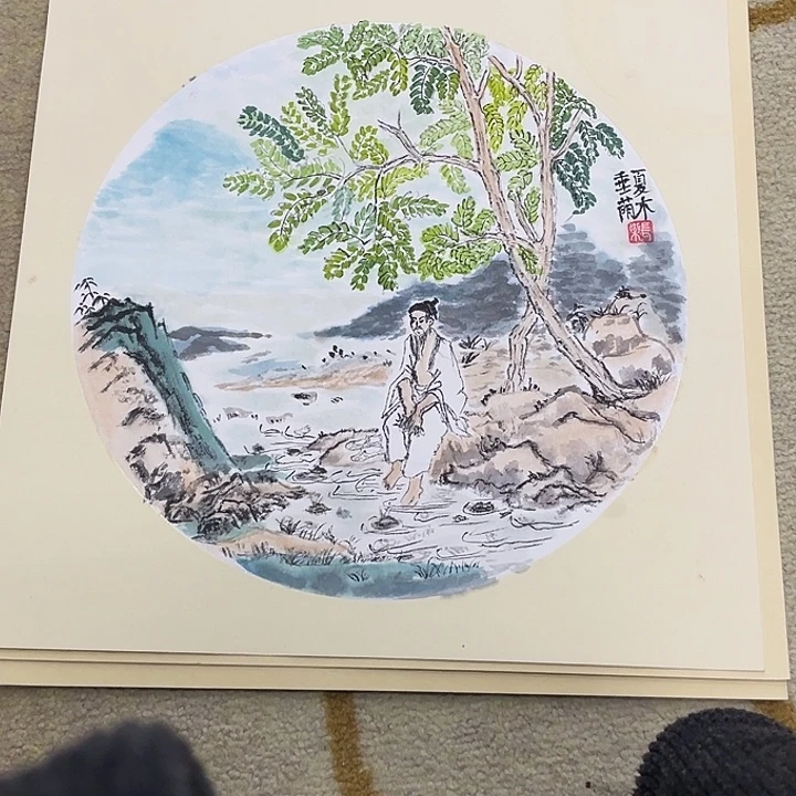 国画33-33卡纸作品艺