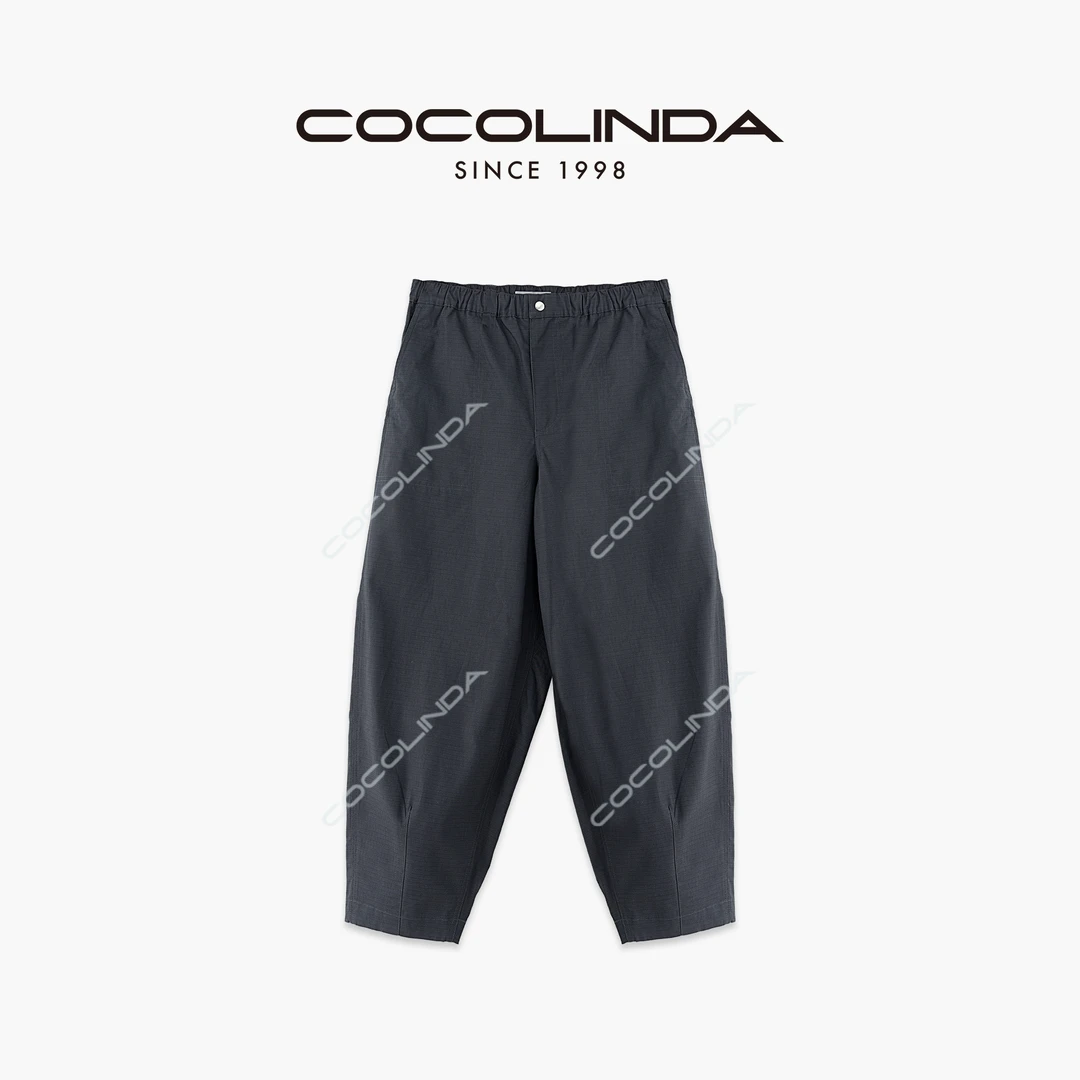 COCOLINDA |100%棉男女CP剖骨车线日系工装裤宽松萝卜裤P2570四季