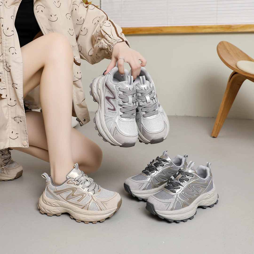 秋季新款时尚百搭潮流老爹鞋女轻便舒适X 009    L