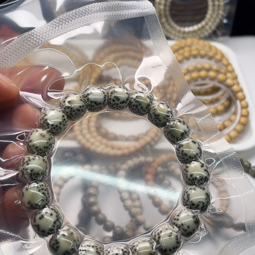 手串星月菩提同枝青花12x11单圈