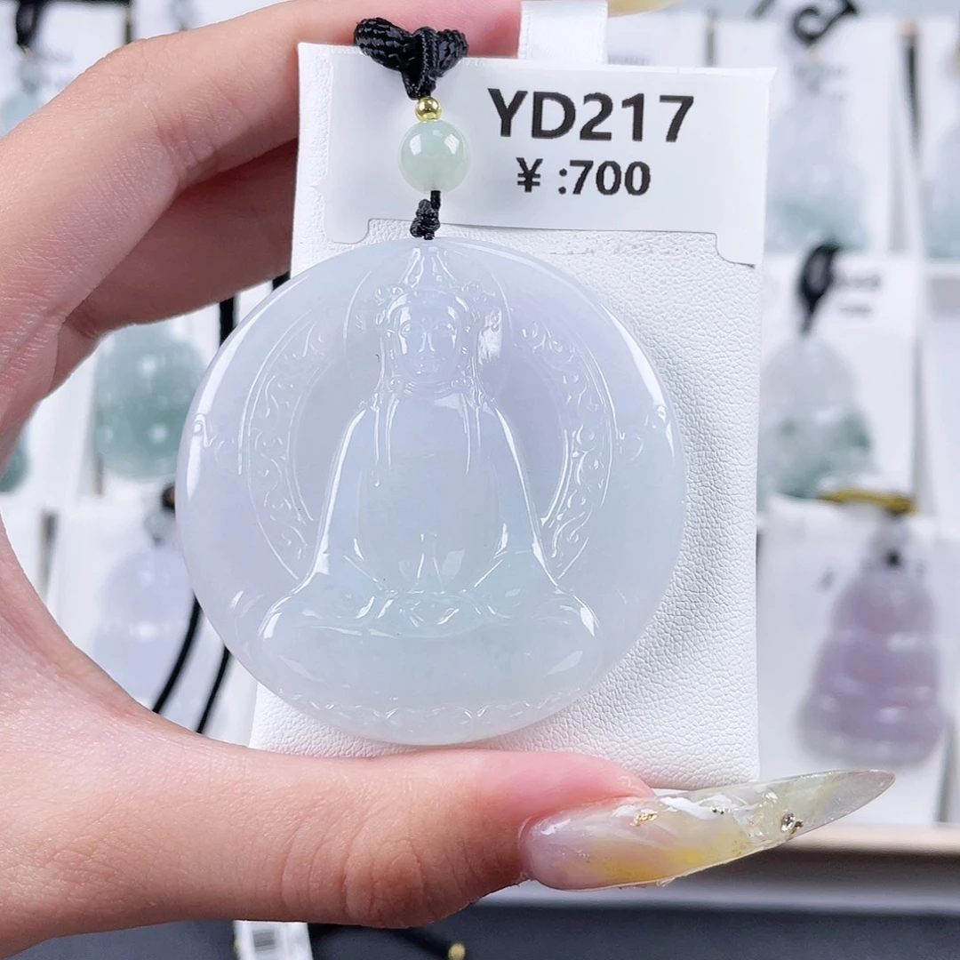 翡翠未镶嵌颈饰YD217