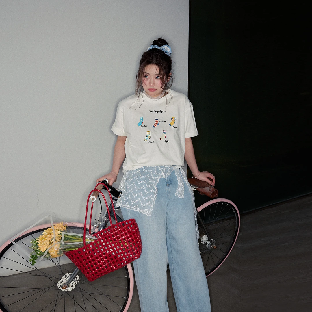 张大人【湖边磷光】大码女装微胖妹妹夏季遮肉显瘦日常休闲风套装