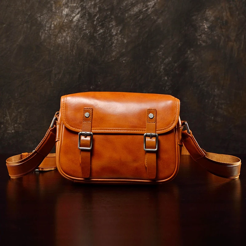 真皮男包牛皮斜挎包时尚休闲单肩包欧美潮流邮差包复古韩版街头潮