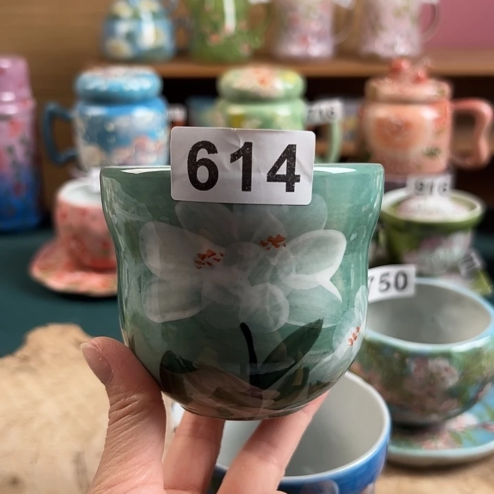 景德镇陶瓷手绘作品614大瑕