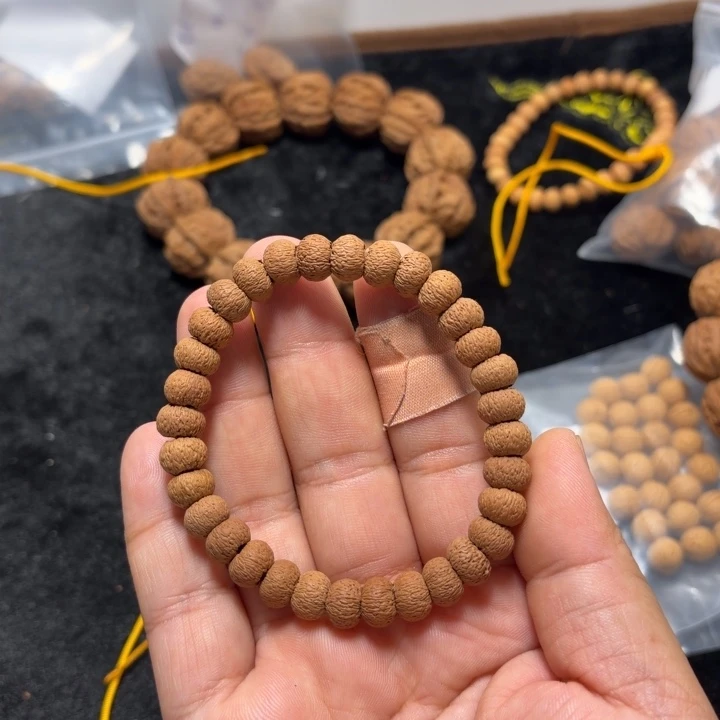 文玩核桃手串莲花菩提子单圈