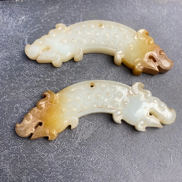 和田玉雕刻和田玉谷纹挂件