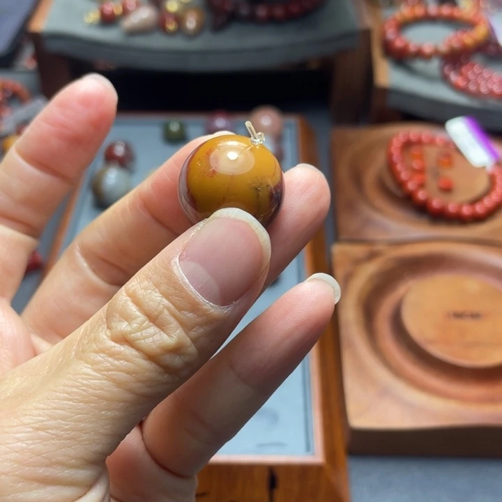 南红玛瑙未镶嵌单珠19