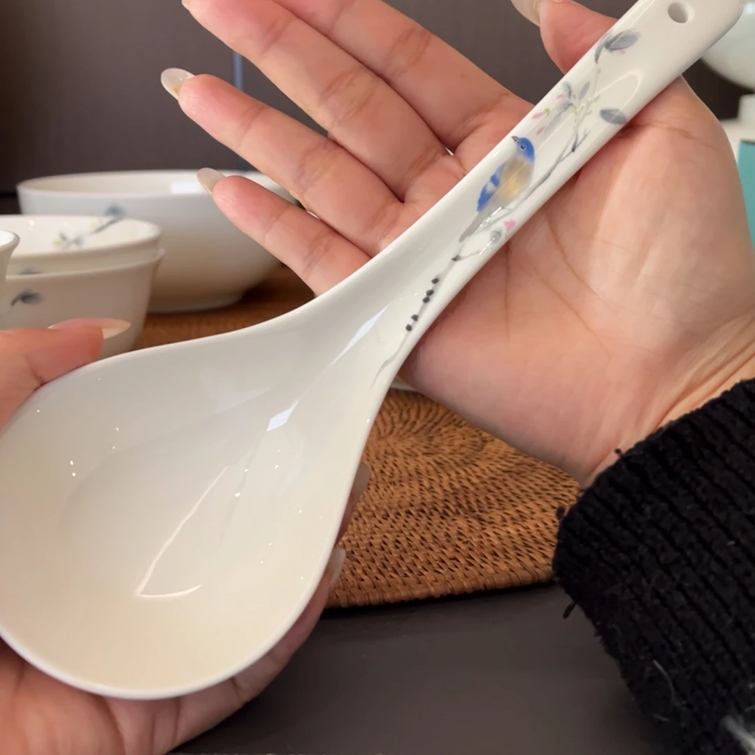 瓷片春风禾雀大勺