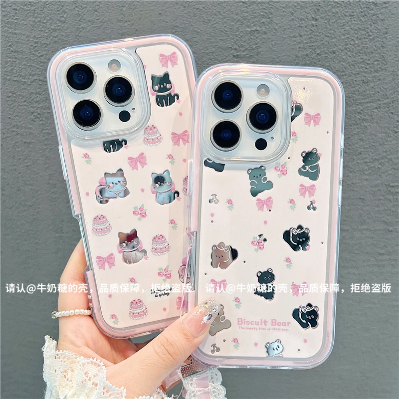 炫彩镜面适用苹果16/iPhone/华为手机壳防摔15promax爆款pura70潮