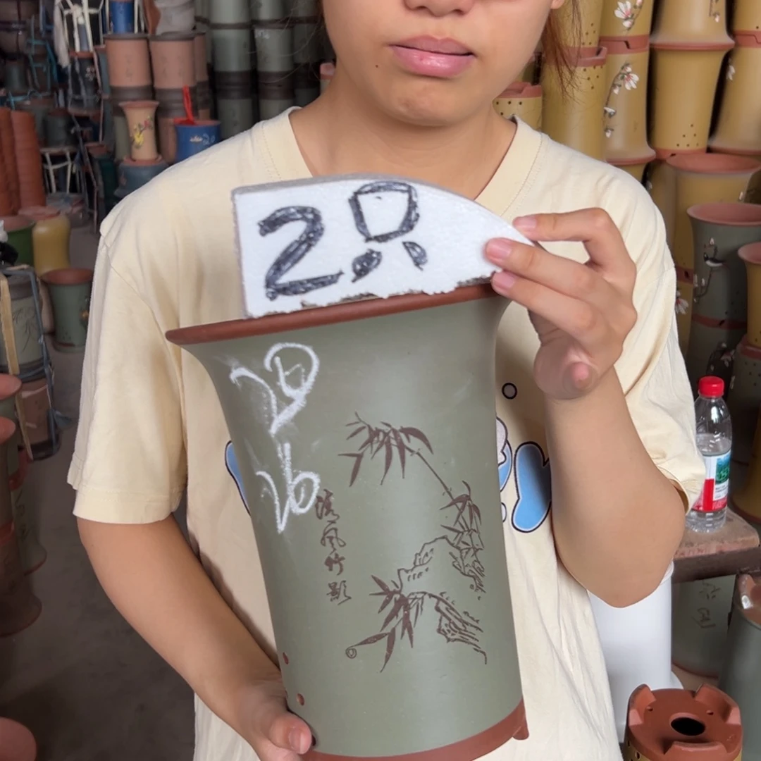 宜兴川阁紫砂花盆