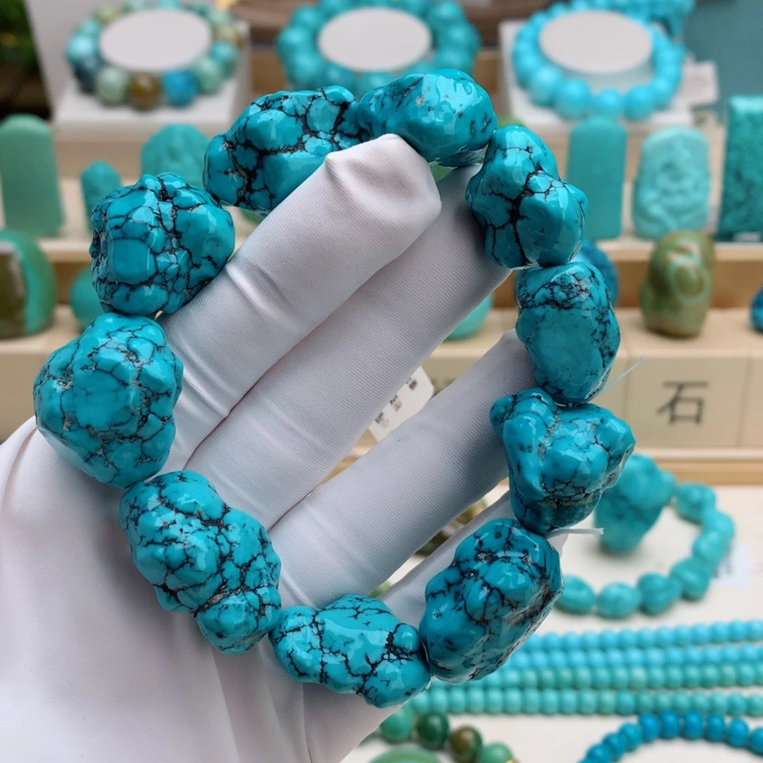 绿松石未镶嵌挂件