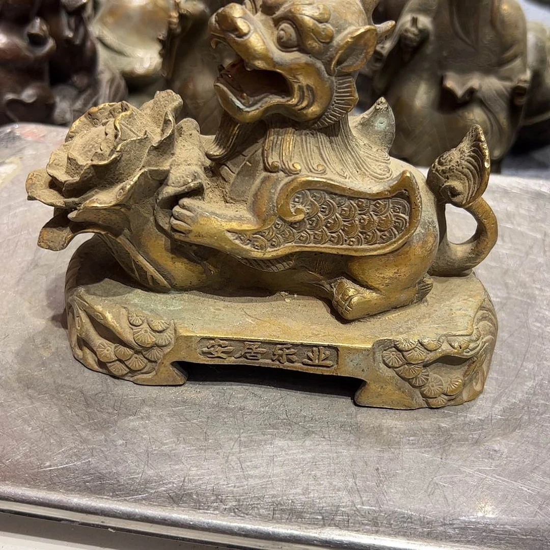 袖****流微瑕疵黄铜摆件工艺品