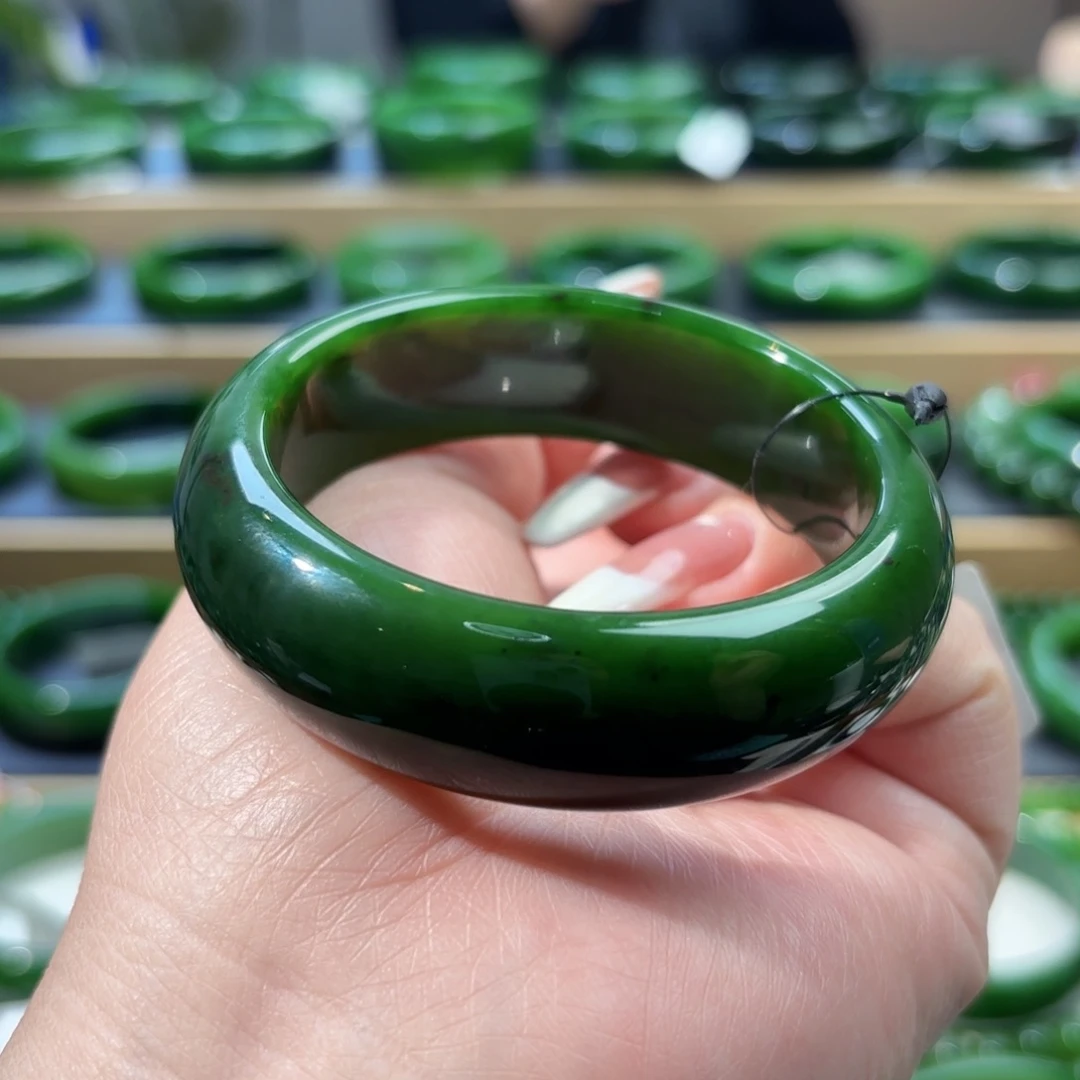 和田玉未镶嵌手镯53-54