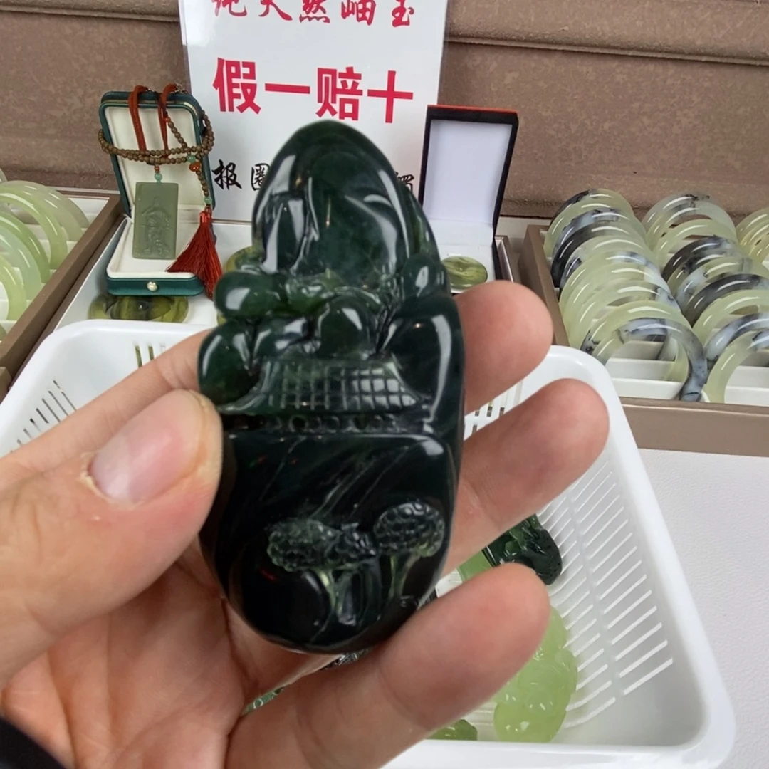 蛇纹石玉未镶嵌手把