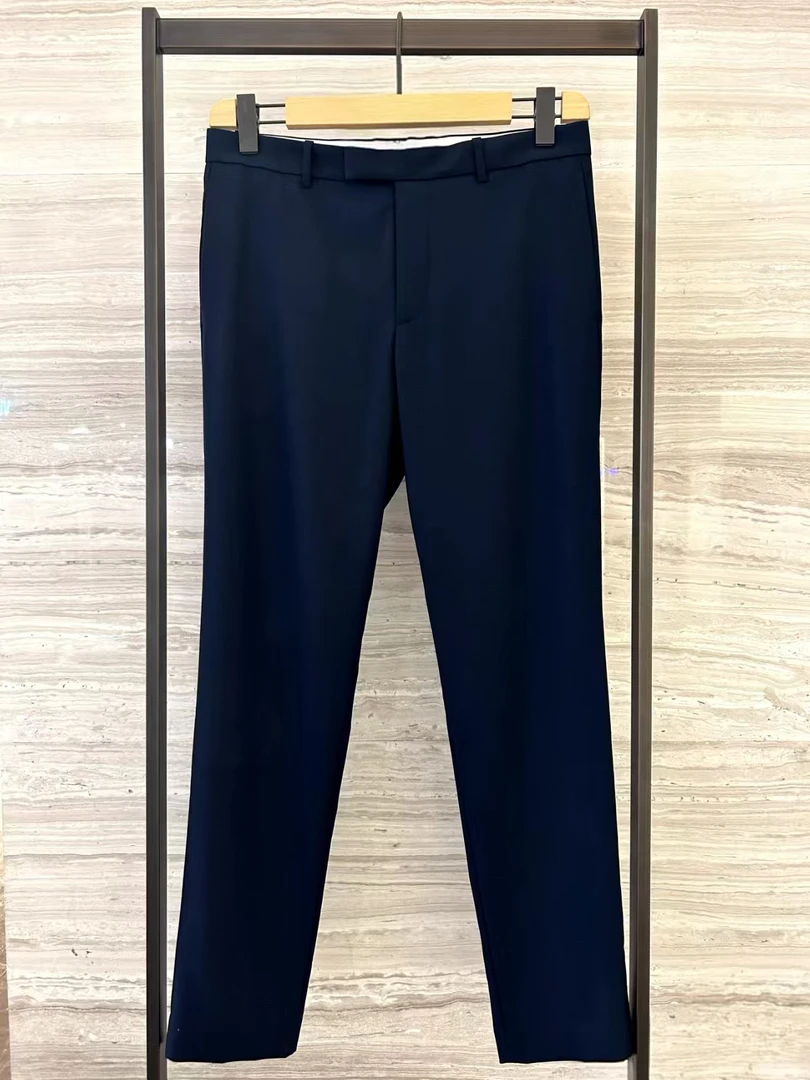 男士厚款羊毛西裤直筒