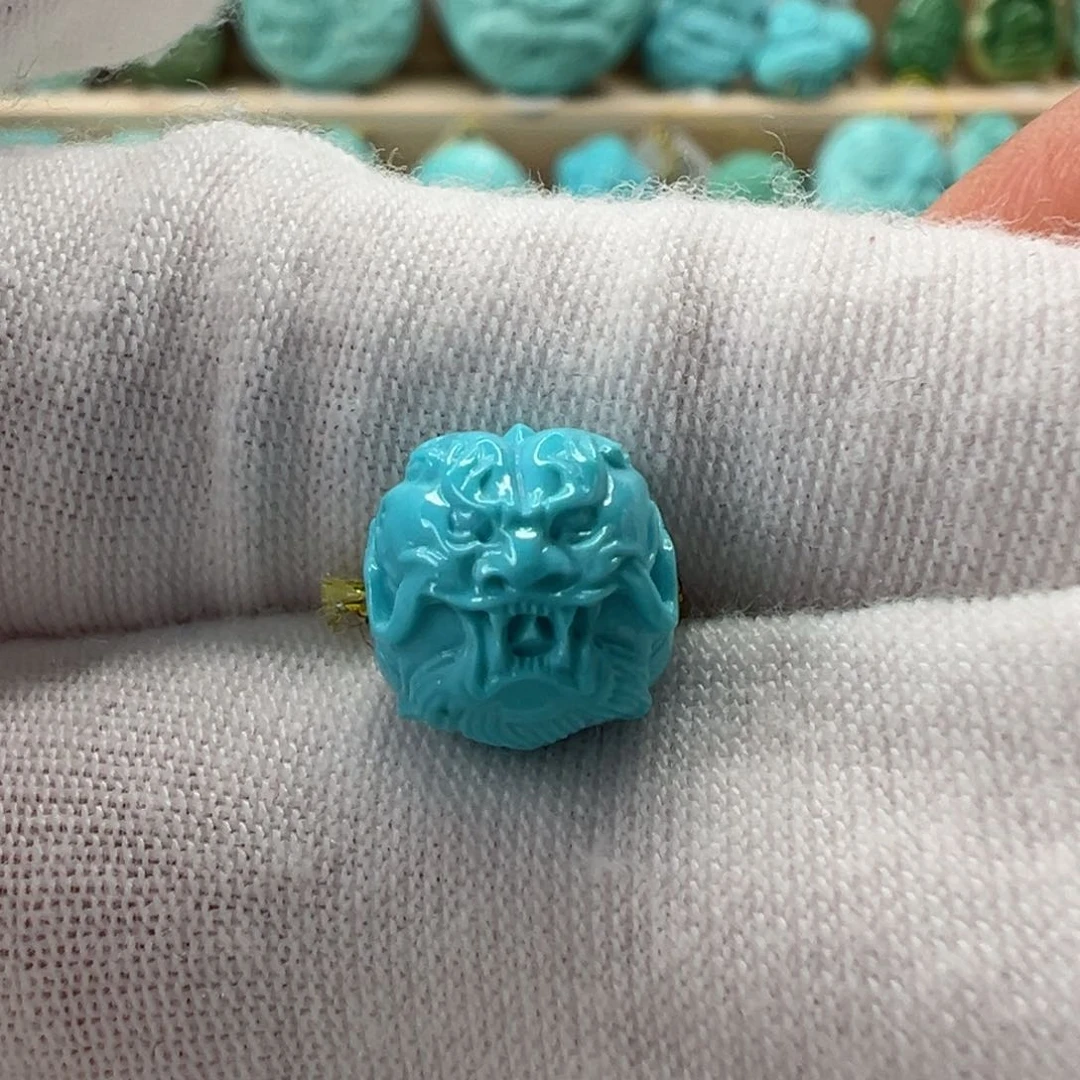 未镶嵌绿松石龙珠 9.7mm