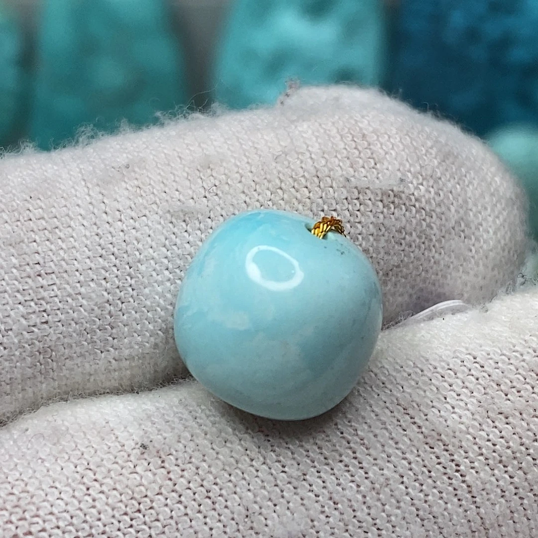 绿松石未镶嵌原矿绿松石地大质检