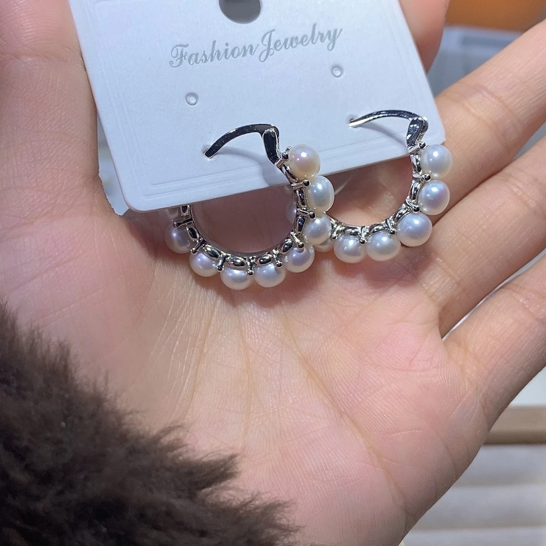 耳饰未镶嵌淡水珍珠