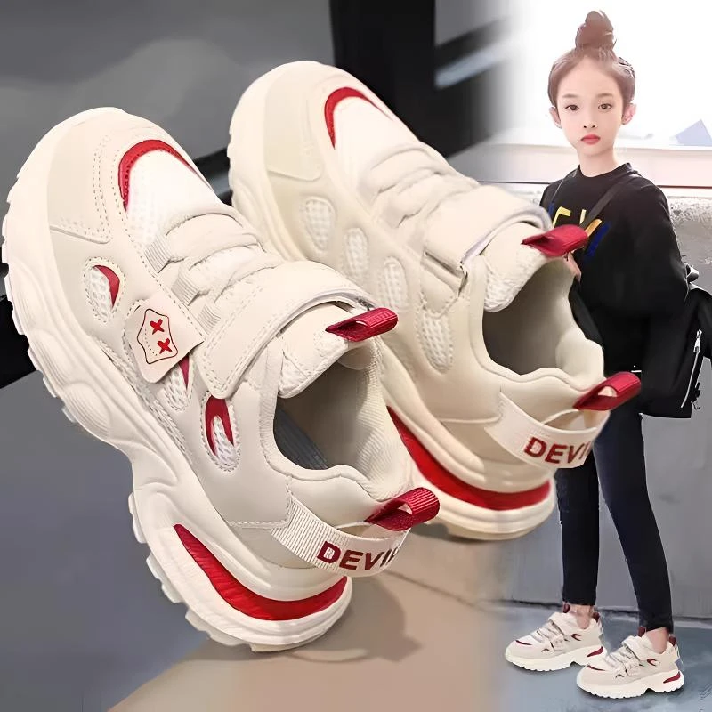 36l℃断码女童鞋秋季新款儿童轻便软底运动鞋中大童炸街女孩老爹鞋