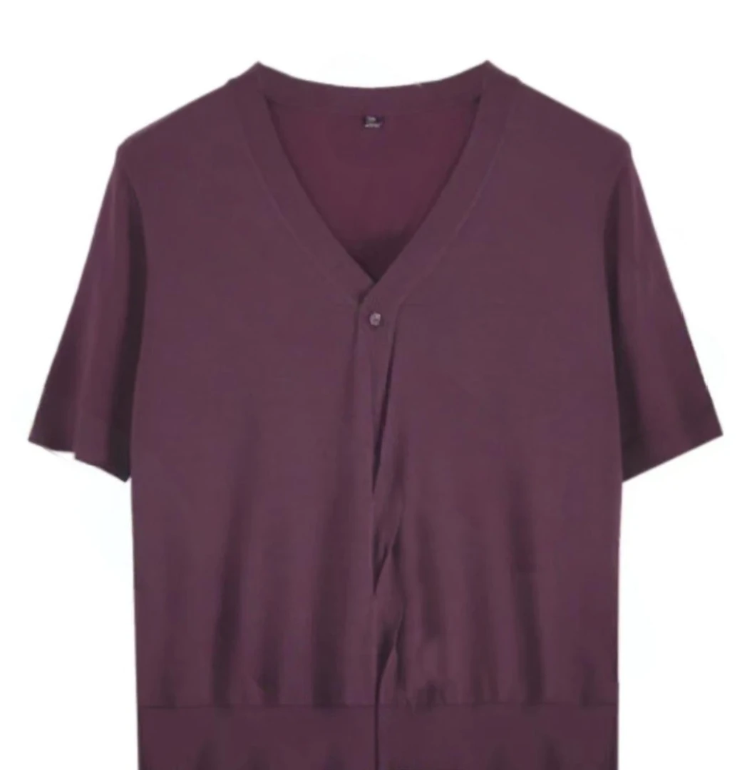 休闲常规袖夏季薄款不规则时尚毛针织衫女装V领短袖