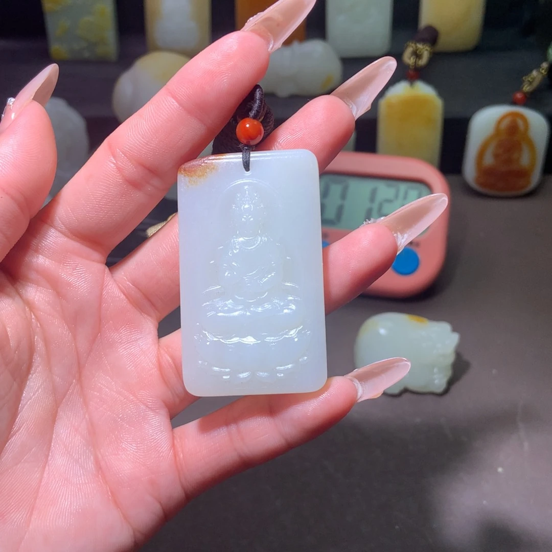 和田玉未镶嵌颈饰明***好