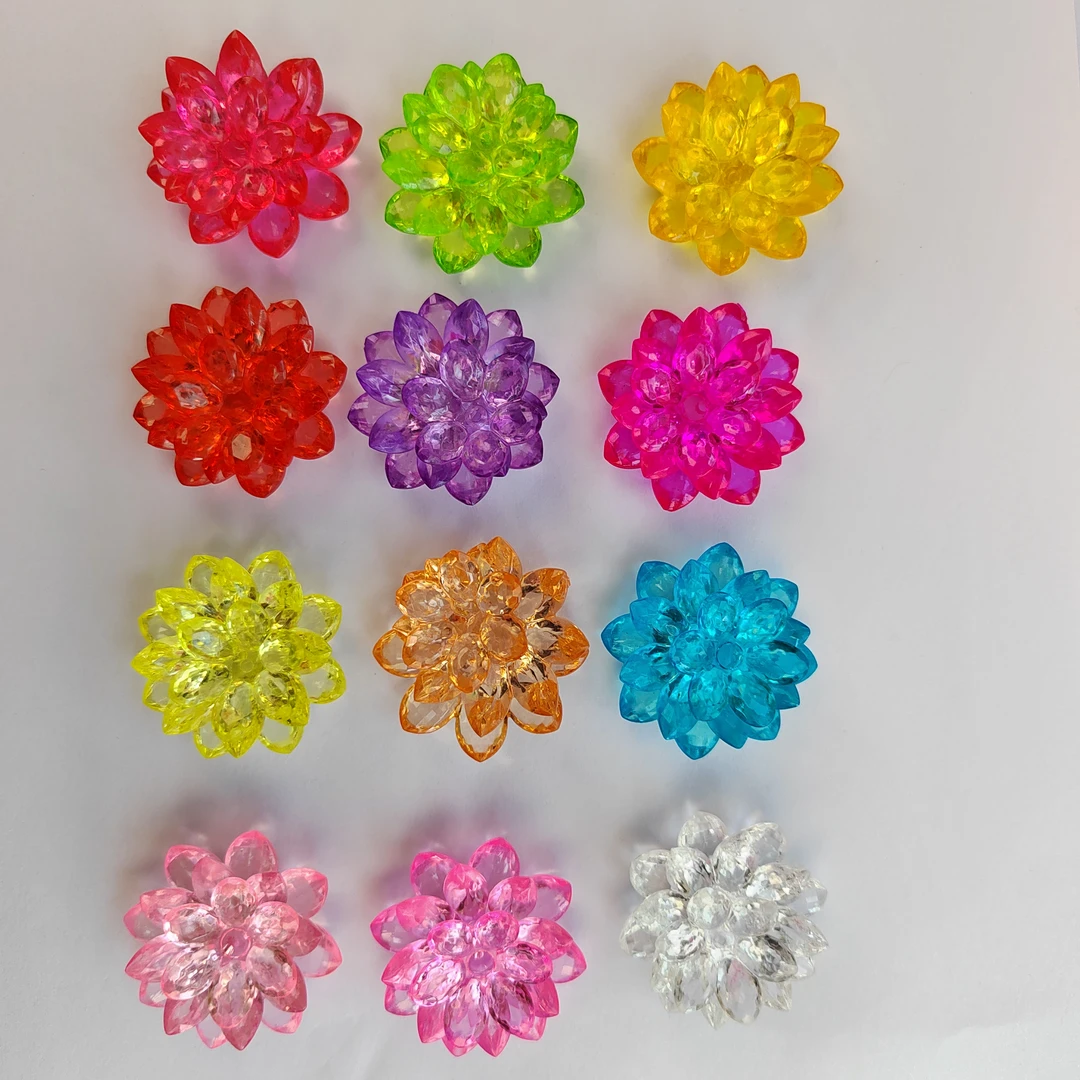 妍妍小手工 荷花花瓣晶莹剔透亚克力手工DIY制作材料摆摊手工材料