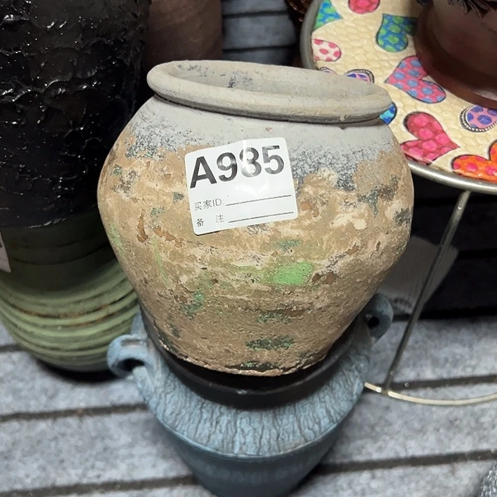 粗陶盆默认打孔高15口13
