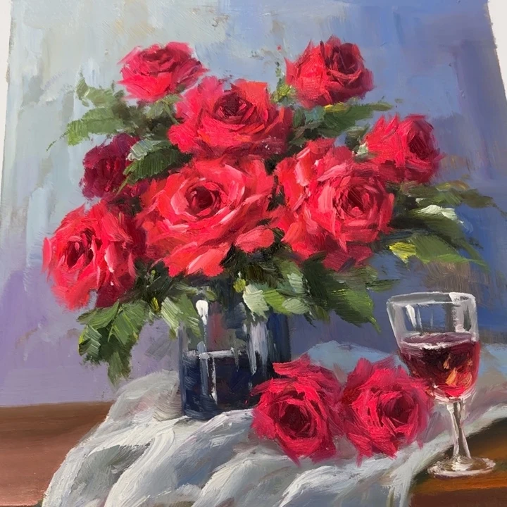 油画花花和我一起