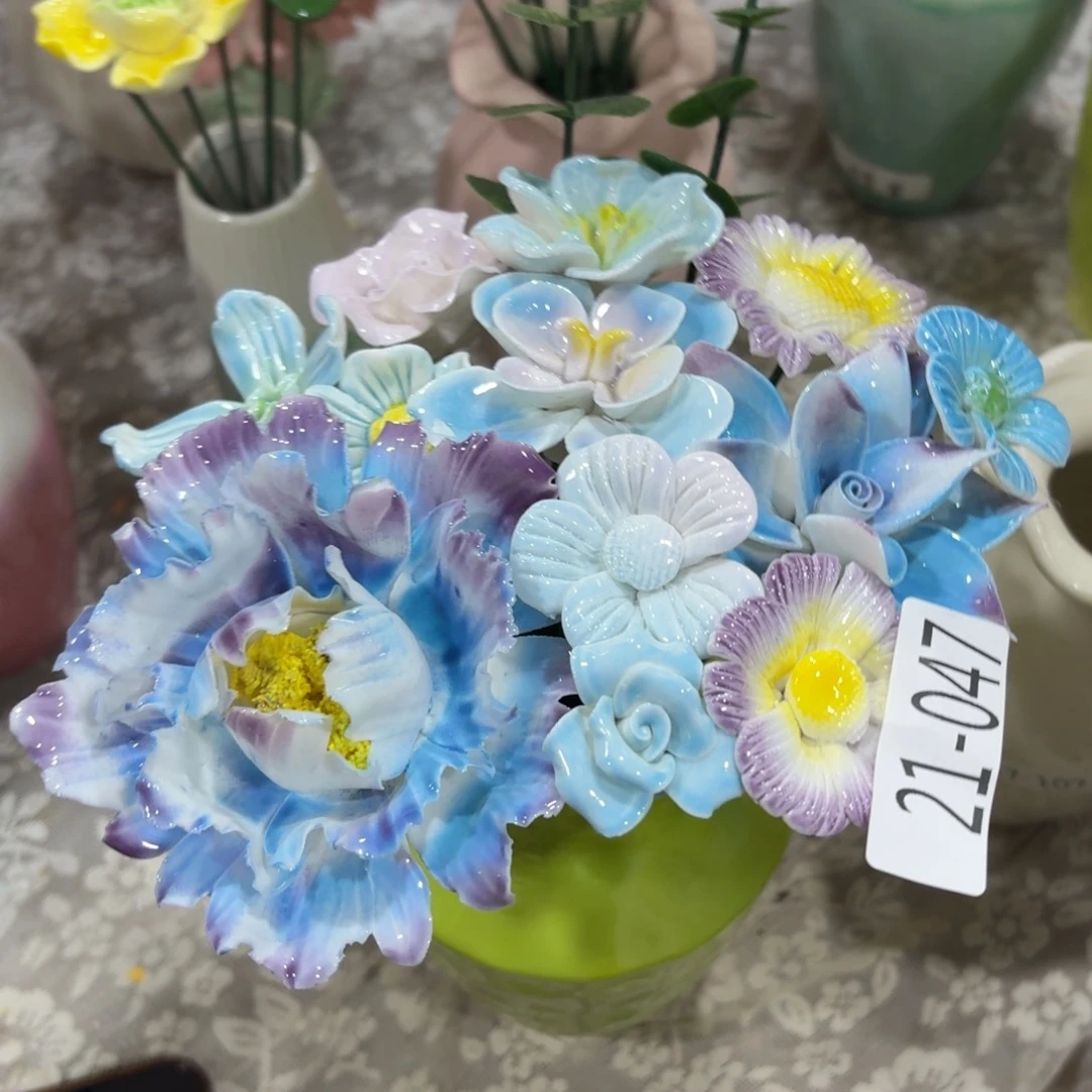 陶瓷花，20元发货，退款拉黑2147