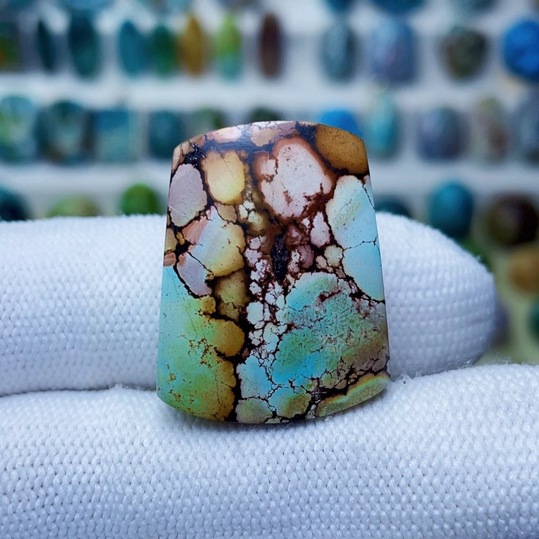 绿松石未镶嵌无事牌