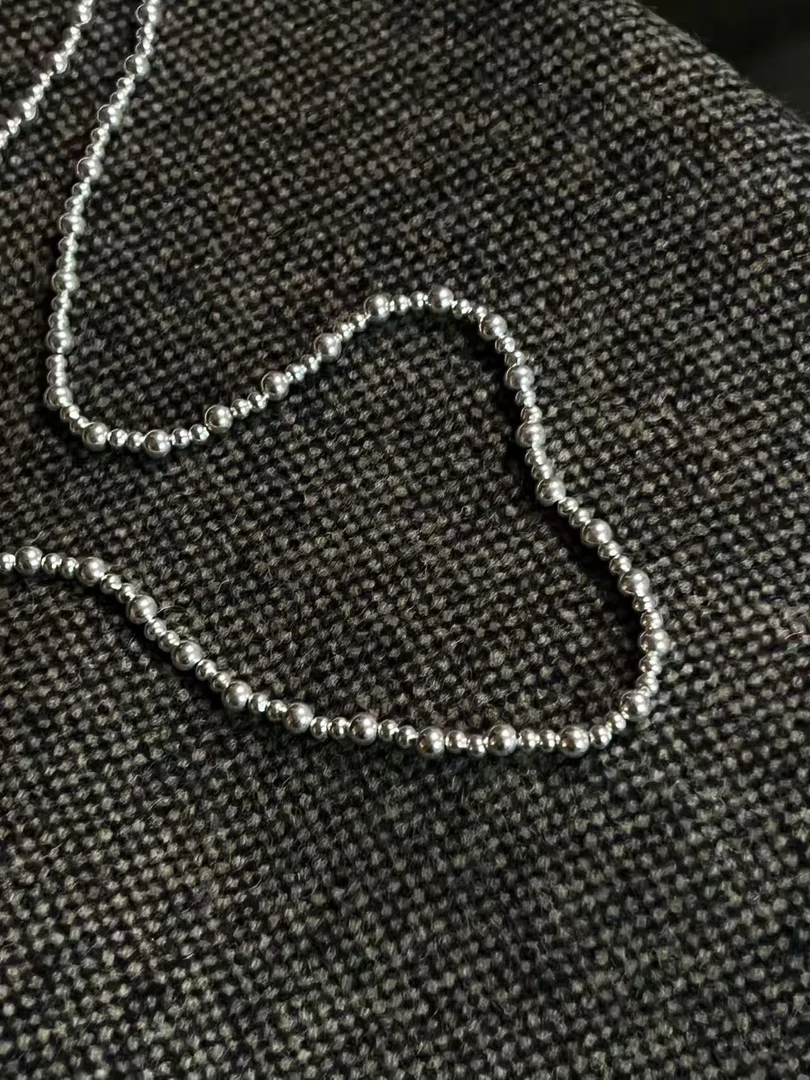 链子925银 925银手工串珠项链 03252