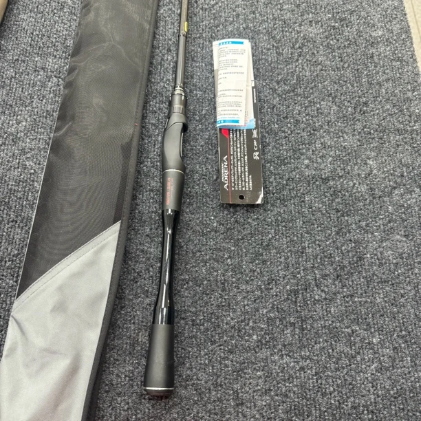 93#直柄独节路亚竿，荣二2610ul/m手把一点掉漆环氧无裂国行卡