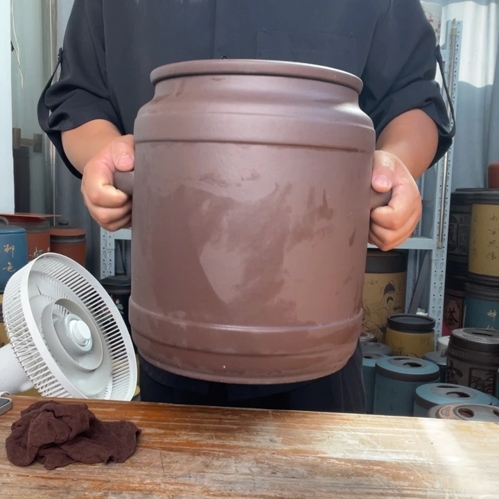 我***急紫砂茶叶罐水缸处理