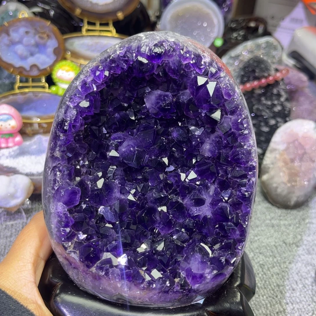 未镶嵌紫晶摆件水晶